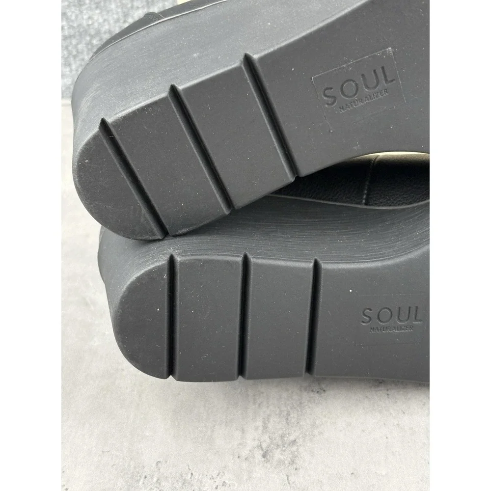 Soul Naturalizer  About Time  Black Closed Toe Wedge Pumps Size 7.5 Wide New